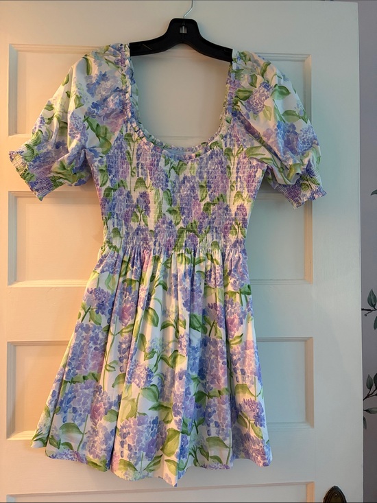 Hill House Dresses & Skirts - Hill house Floral Lavender Puff-Sleeve Dress